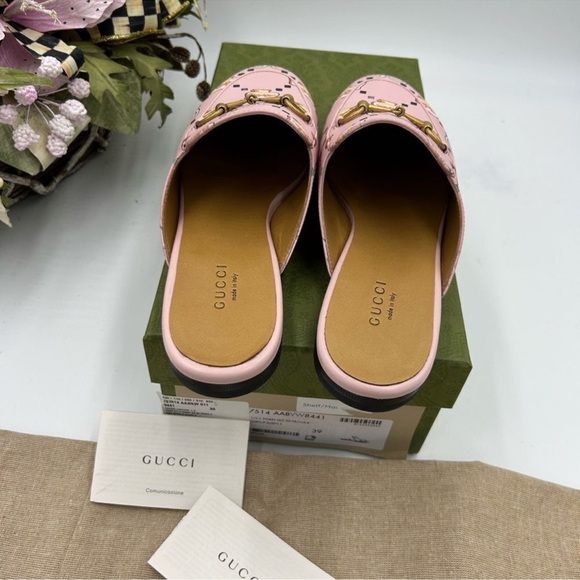 Women’s Gucci, animal print Princetown mules size 39 made in Italy - Picture 6 of 9